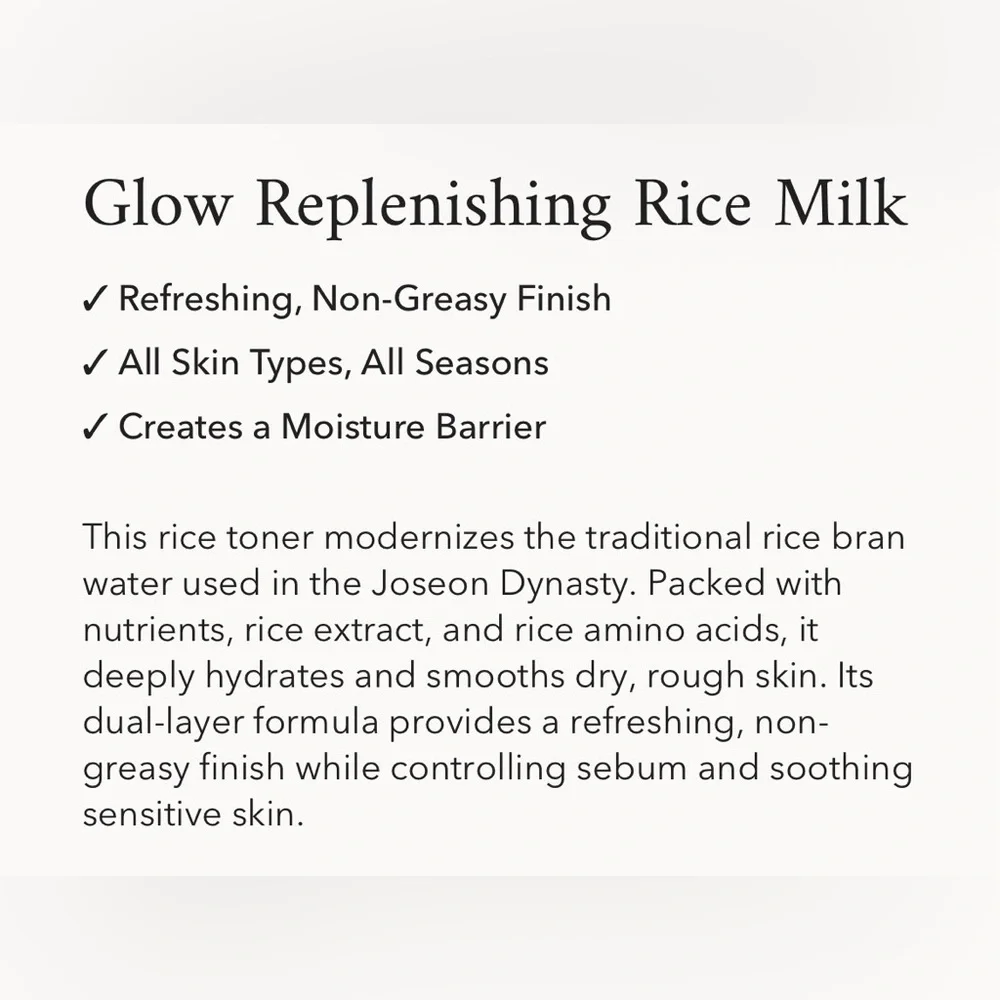 Beauty of Joseon Glow Replenishing Rice Milk Toner - Picture 6 of 9